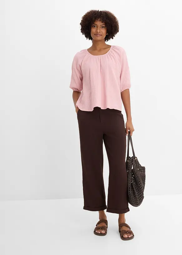 Musselin-Tunika aus reiner Baumwolle, bonprix