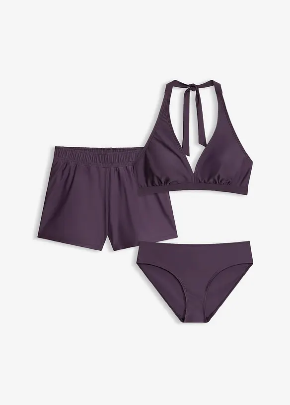 Bikini und Badeunterteil (3-tlg.Set), bonprix