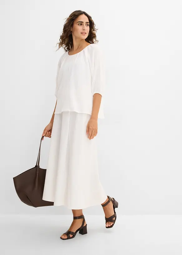 Musselin-Tunika aus reiner Baumwolle, bonprix