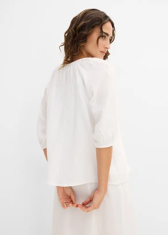 Musselin-Tunika aus reiner Baumwolle, bonprix