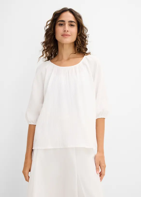 Musselin-Tunika aus reiner Baumwolle, bonprix