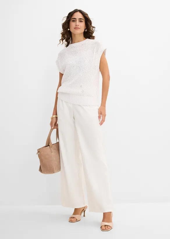 T-shirt en maille 100% coton, bonprix