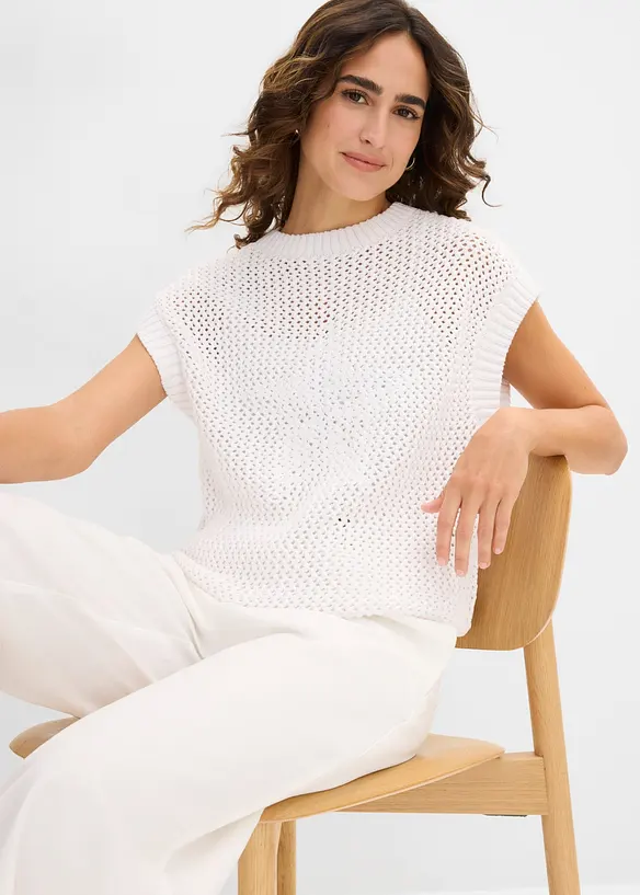 T-shirt en maille 100% coton, bonprix