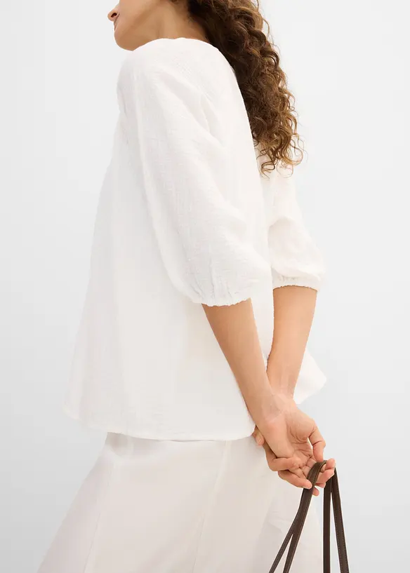 Musselin-Tunika aus reiner Baumwolle, bonprix