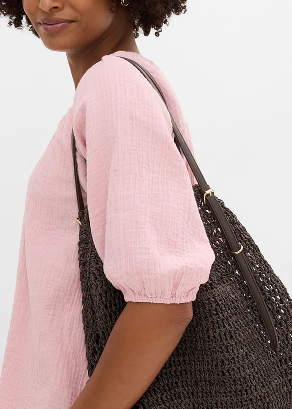 Musselin-Tunika aus reiner Baumwolle, bonprix