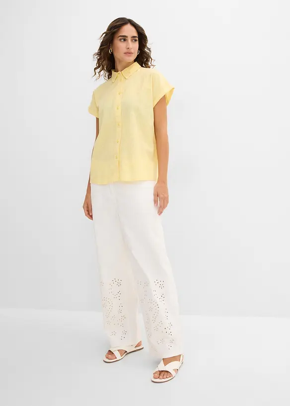 Chemisier en coton &agrave; broderie anglaise, bonprix