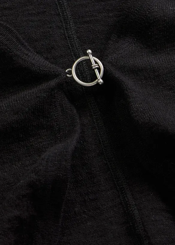 Gilet en fine maille 100% coton, bonprix