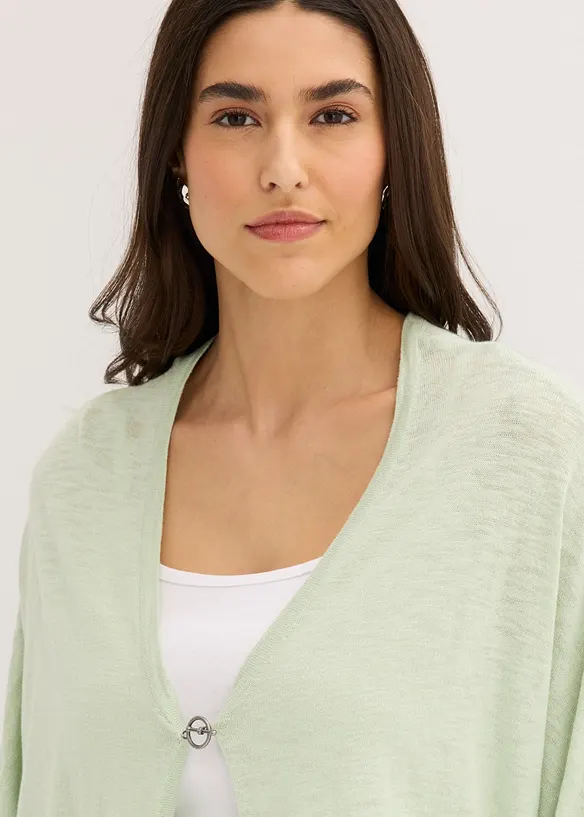 Gilet en fine maille 100% coton, bonprix