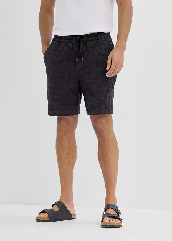 Lot de 2 shorts en gaze 100% coton, bonprix