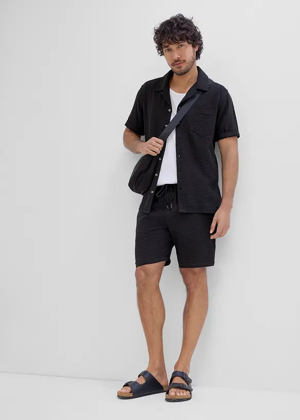 Lot de 2 shorts en gaze 100% coton, bonprix