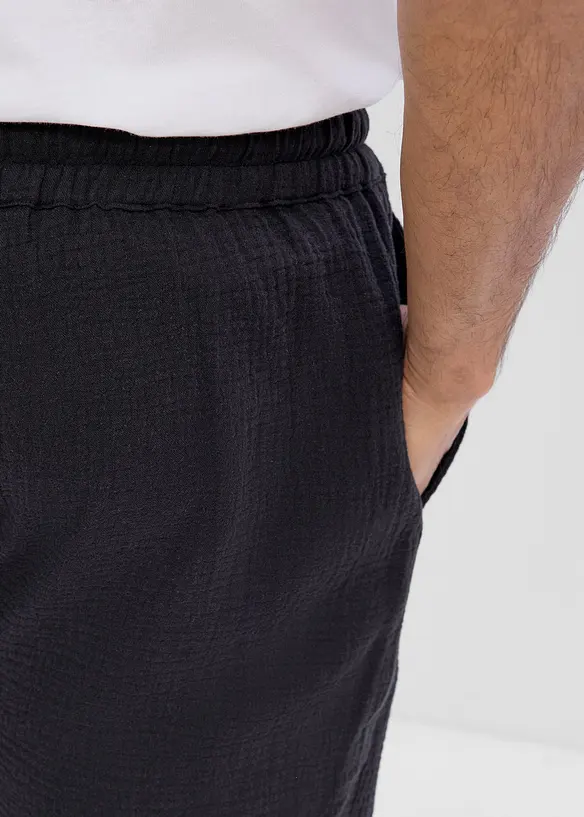 Lot de 2 shorts en gaze 100% coton, bonprix