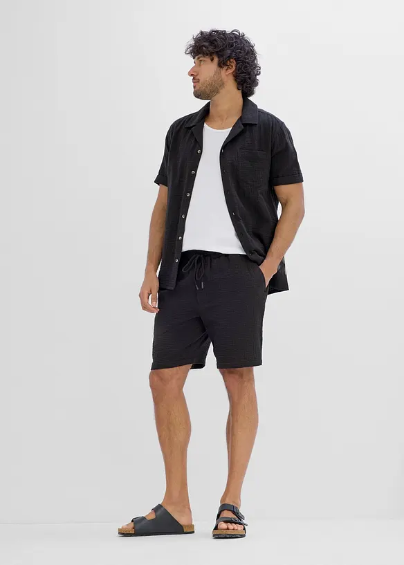 Lot de 2 shorts en gaze 100% coton, bonprix