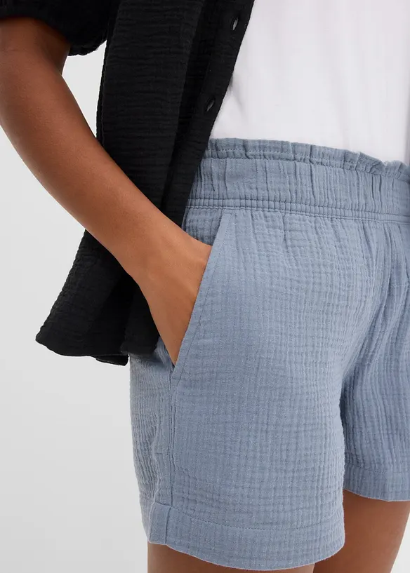 Short en gaze 100% coton, bonprix