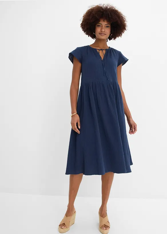 Robe douce en gaze de coton, bonprix
