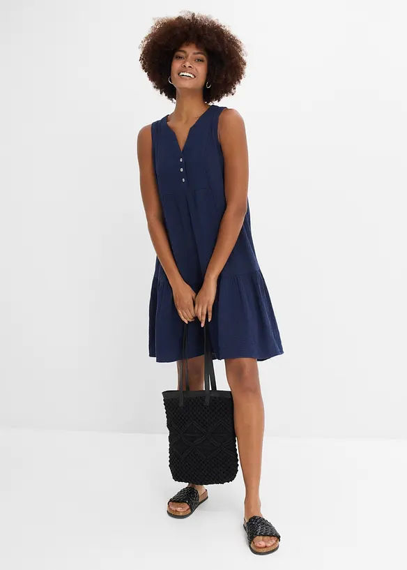 Kleid aus luftigem Musselin, bonprix