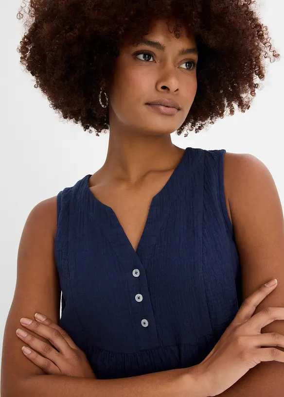Kleid aus luftigem Musselin, bonprix