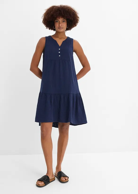 Kleid aus luftigem Musselin, bonprix