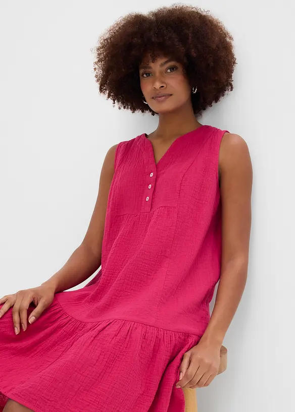 Kleid aus luftigem Musselin, bonprix