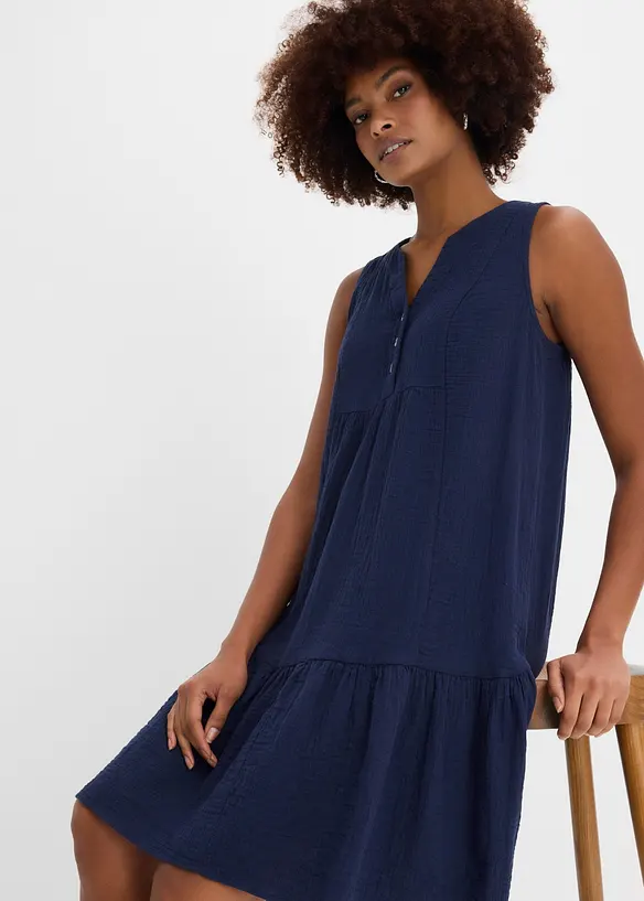 Kleid aus luftigem Musselin, bonprix