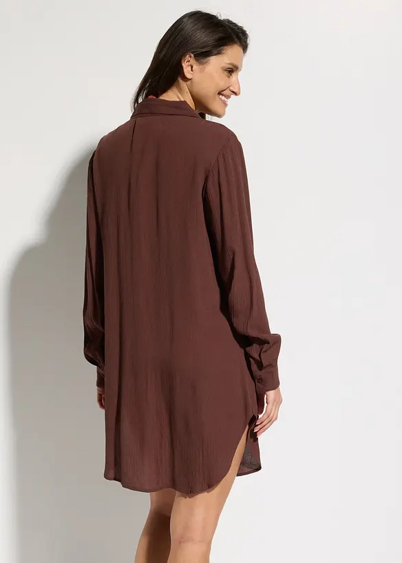 Robe-chemise de plage en viscose fluide, bonprix