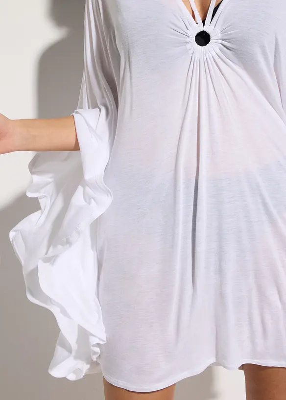Tunique de plage transparente en viscose, bonprix
