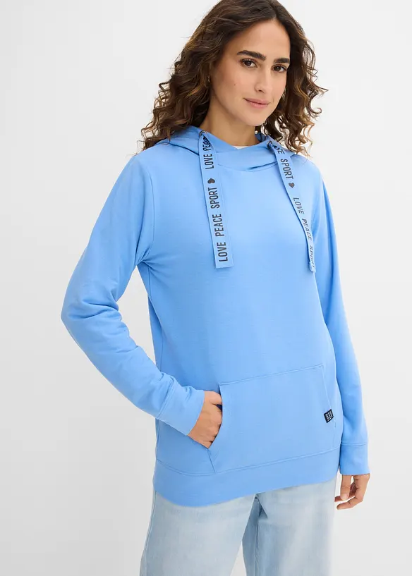 Sweat &agrave; capuche doux, bonprix