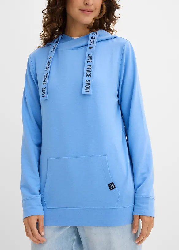Sweat &agrave; capuche doux, bonprix