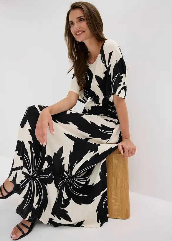 Maxikleid  aus flie&szlig;ender Viskose, bonprix