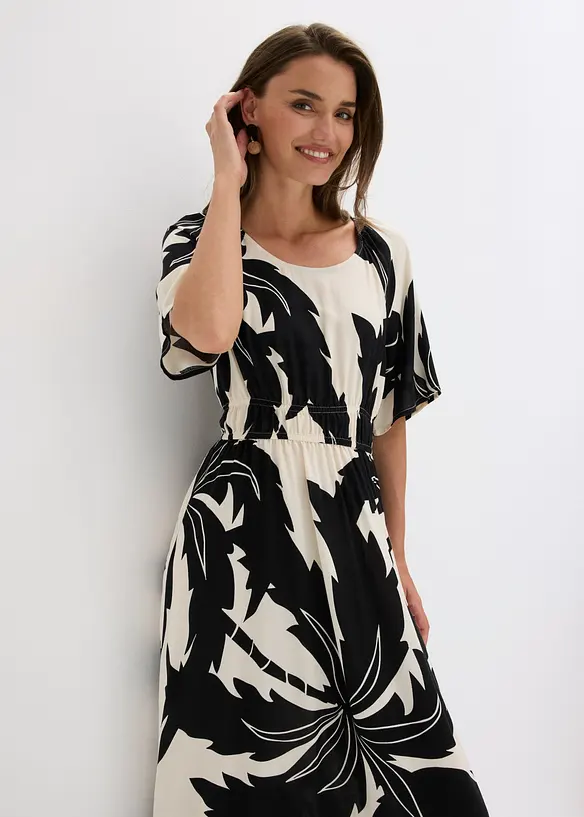 Maxikleid  aus flie&szlig;ender Viskose, bonprix