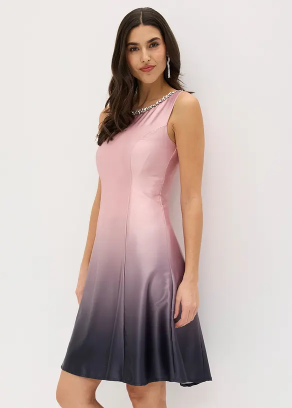 Minikleid aus gl&auml;nzendem Satin, bonprix