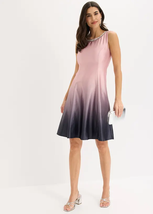Minikleid aus gl&auml;nzendem Satin, bonprix