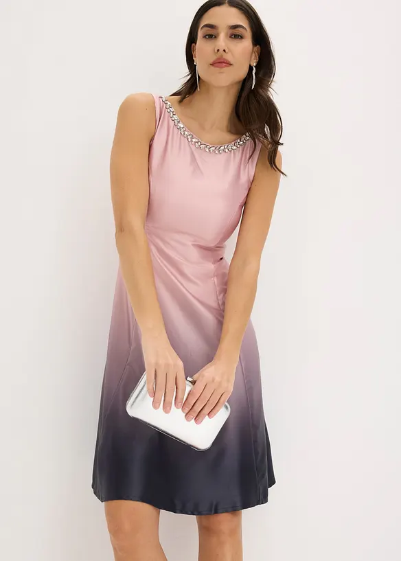Minikleid aus gl&auml;nzendem Satin, bonprix