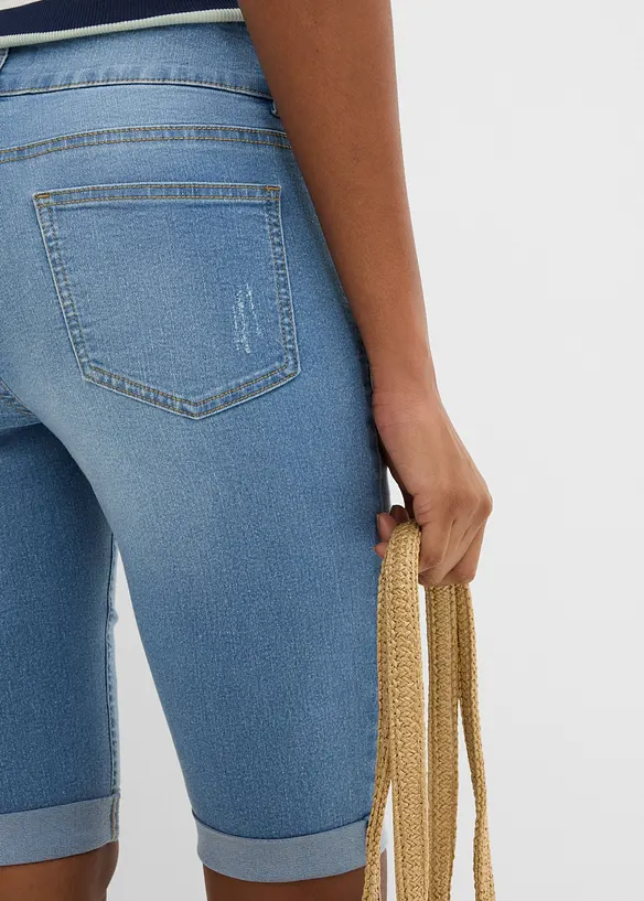 Jeans Bermuda Mid Waist, bonprix