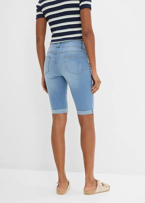 Jeans Bermuda Mid Waist, bonprix