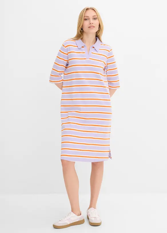 Knieumspielendes Kleid mit Polokragen, bonprix