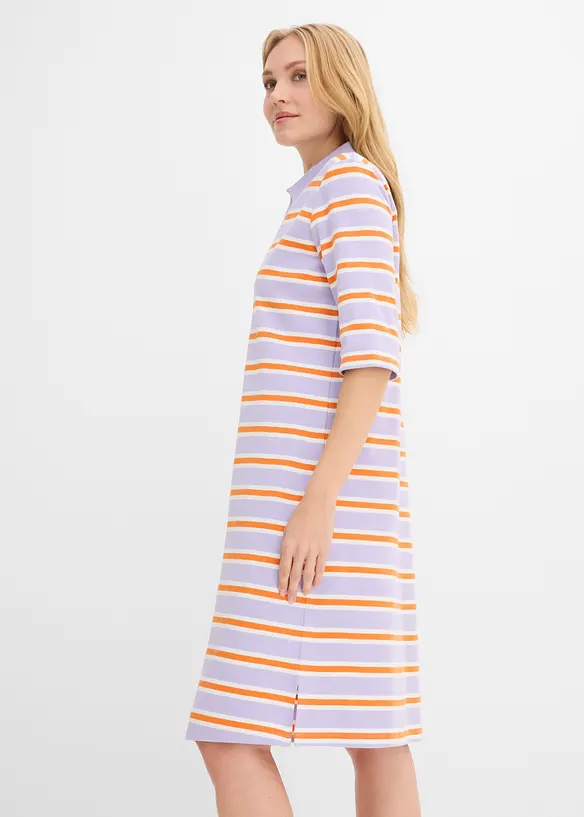 Knieumspielendes Kleid mit Polokragen, bonprix