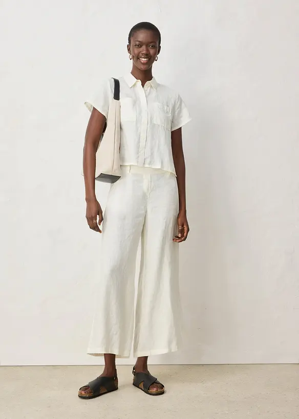 Jupe-culotte 100% lin, bonprix