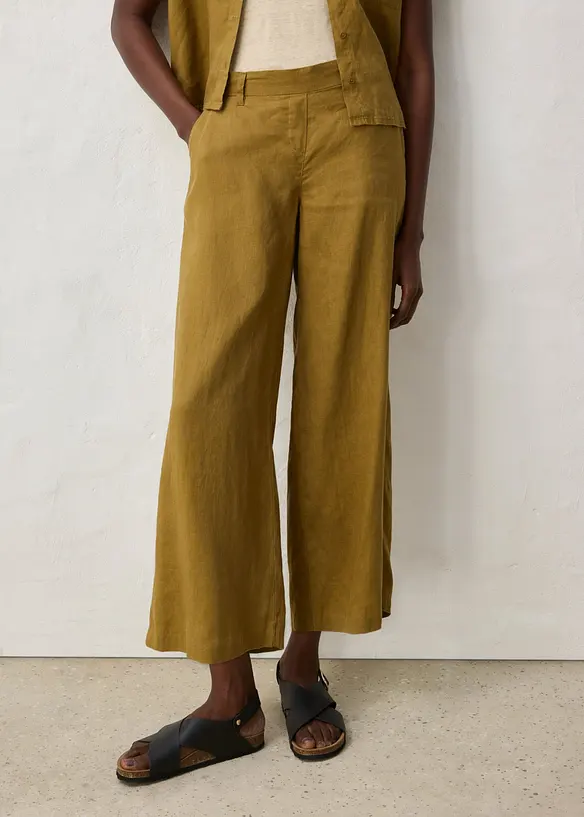 Jupe-culotte 100% lin, bonprix