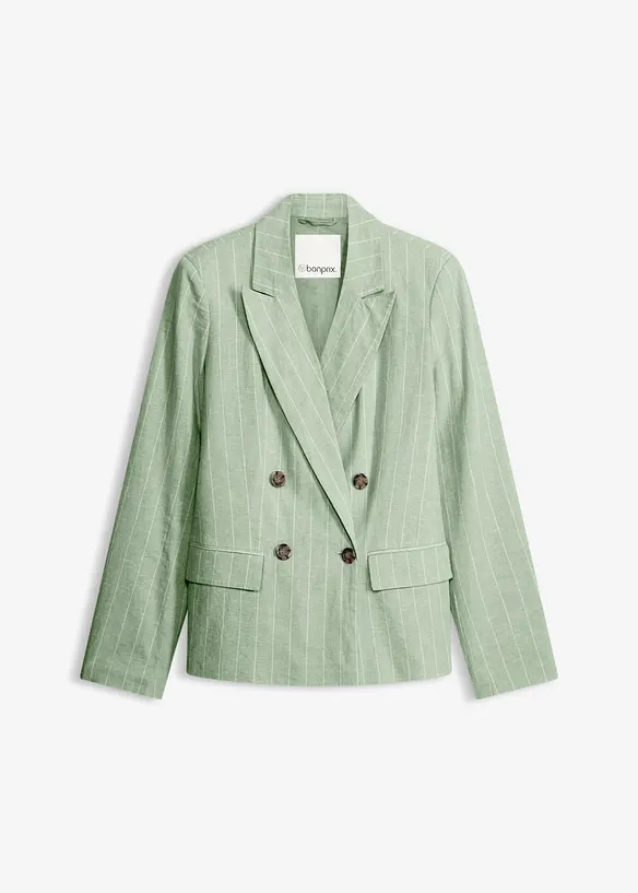 Blazer en lin majoritaire, bonprix