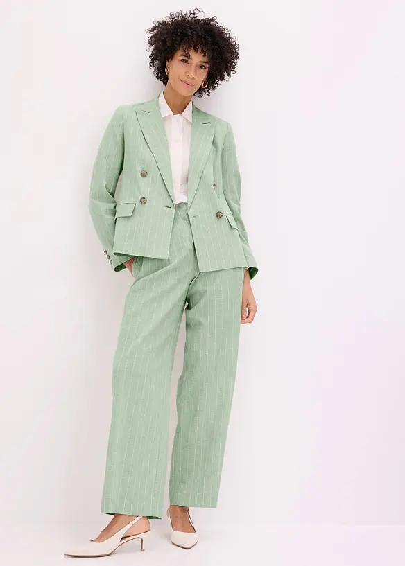 Blazer en lin majoritaire, bonprix