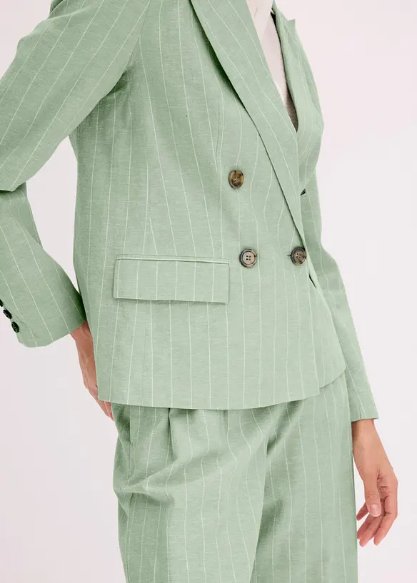 Blazer en lin majoritaire, bonprix
