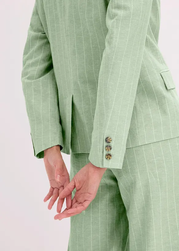 Blazer en lin majoritaire, bonprix