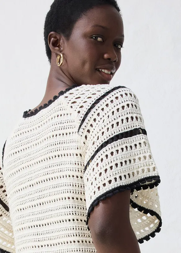Pull ajour&eacute;, bonprix