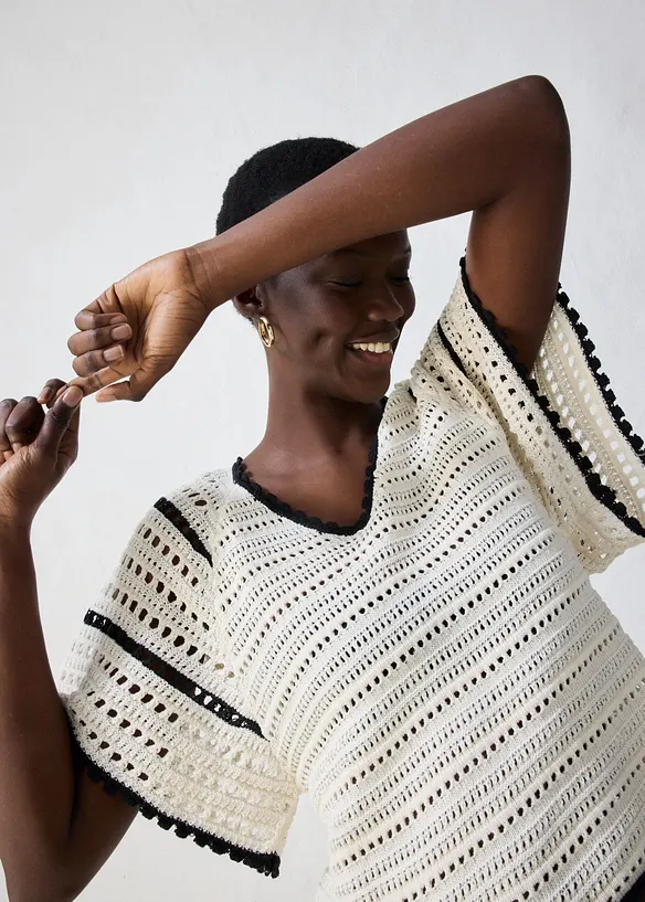 Pull ajour&eacute;, bonprix