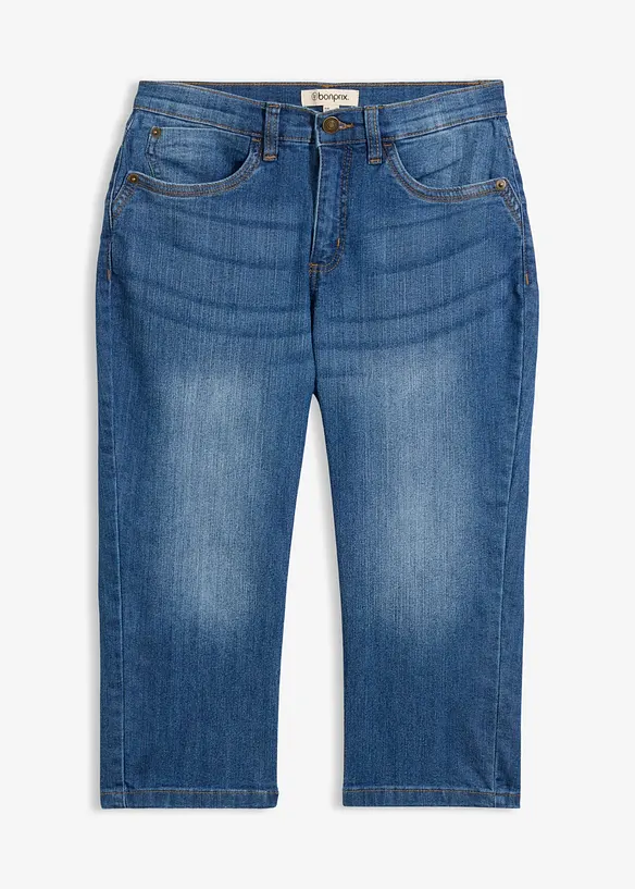 Slim Jeans, Mid Waist, Capri, bonprix