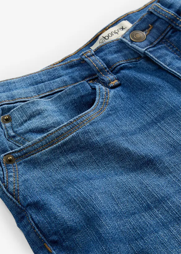 Slim Jeans, Mid Waist, Capri, bonprix