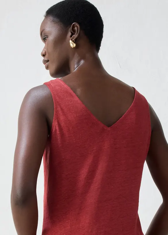 Tanktop aus reinem Leinen, bonprix