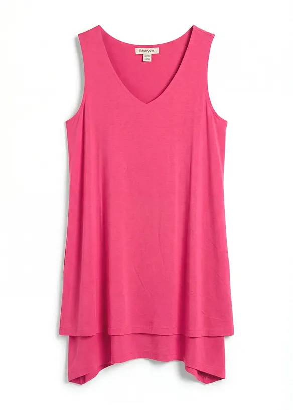 Doppellagiges Long-Top aus Viskose-Mix, bonprix