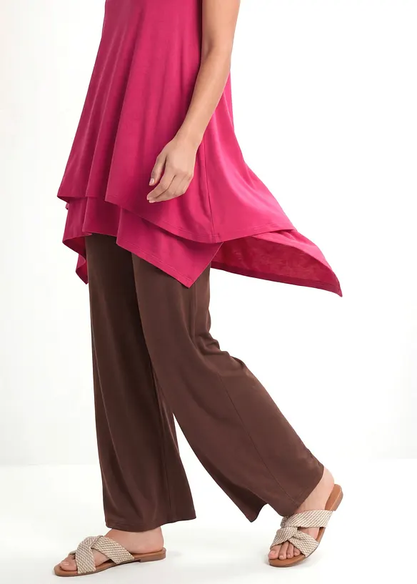 Doppellagiges Long-Top aus Viskose-Mix, bonprix