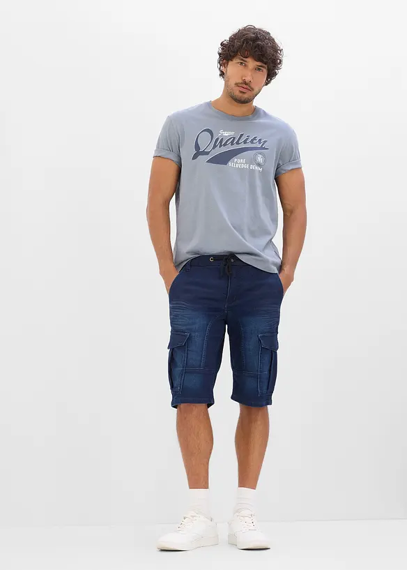 Lot de 2 T-shirts 100% coton, bonprix